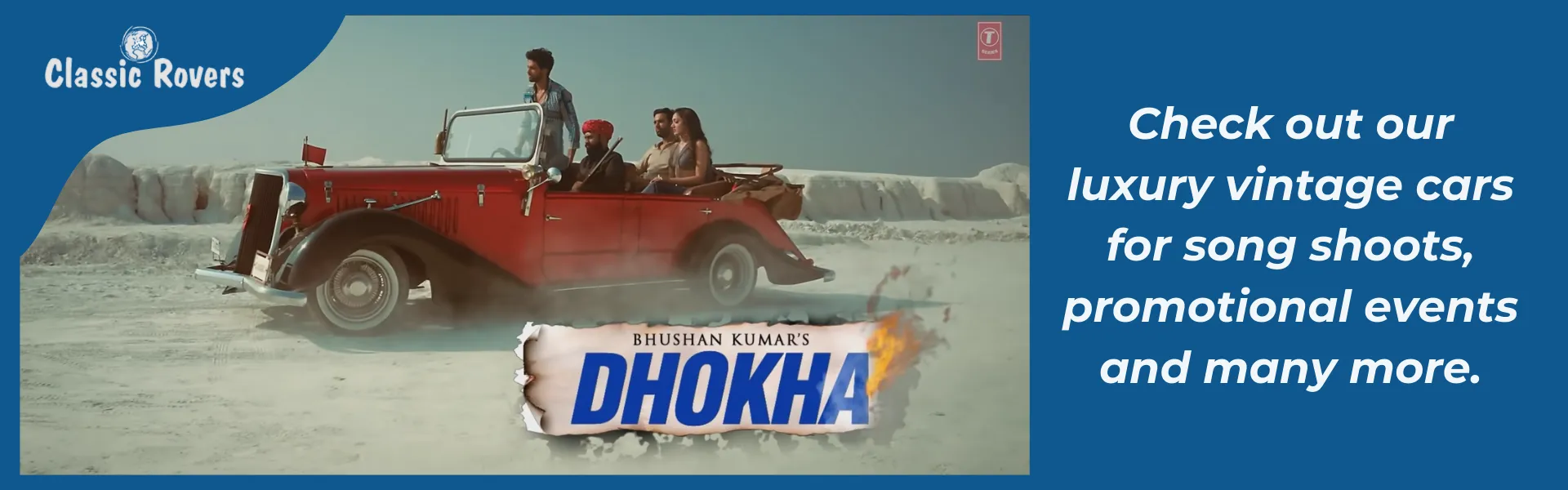 Classic Rovers Vintage Car in Song Dhokha by Arijit Singh